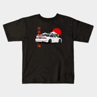 Nissan Silvia S14 Back View Kids T-Shirt